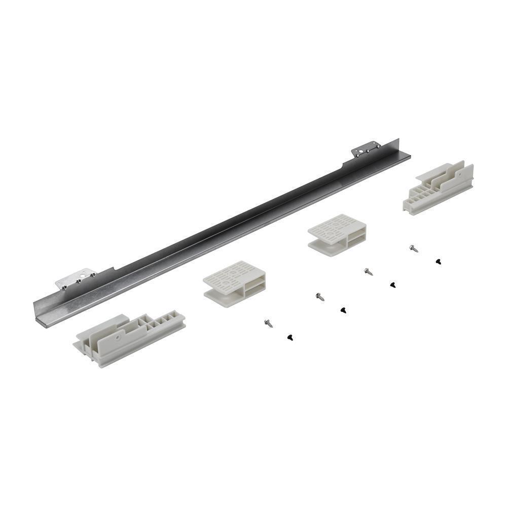 Kitchenaid W11173704 30" Combination Wall Range Flush Installation Trim Kit, Black/Stainless Steel