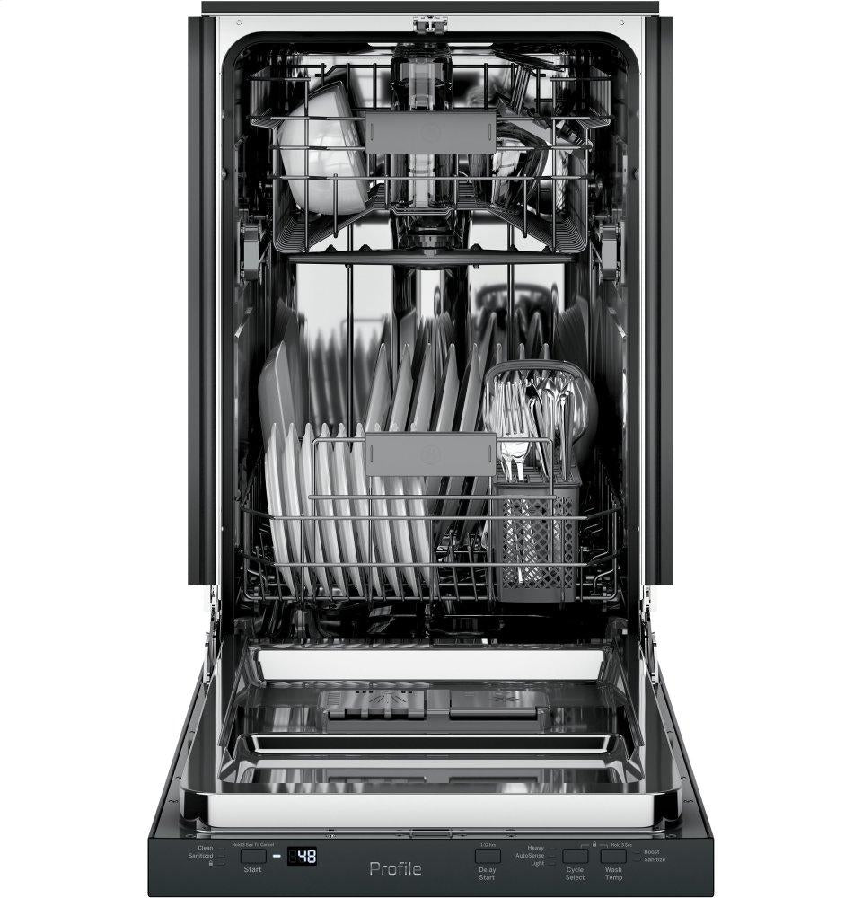 Ge Appliances PDT145SGLBB Ge Profile™ 18" Ada Compliant Stainless Steel Interior Dishwasher With Sanitize Cycle