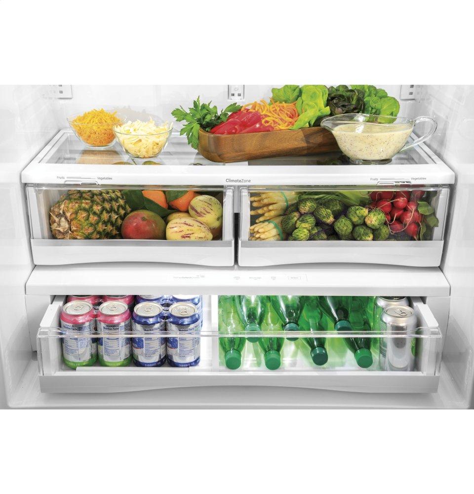 Ge Appliances PFE28KYNFS Ge Profile™ Series Energy Star® 27.7 Cu. Ft. Fingerprint Resistant French-Door Refrigerator With Hands-Free Autofill