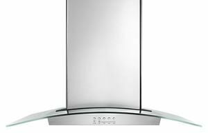 Amana WVW75UC0DS 30" Modern Glass Wall Mount Range Hood - Stainless Steel