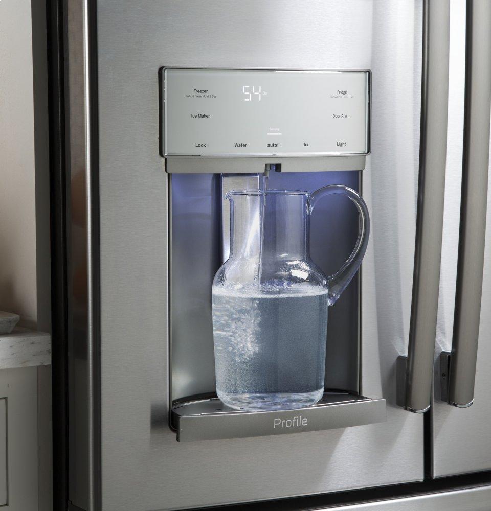 Ge Appliances PFE28KBLTS Ge Profile™ Series Energy Star® 27.7 Cu. Ft. French-Door Refrigerator With Hands-Free Autofill
