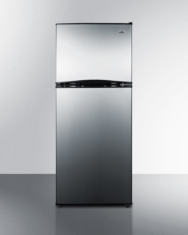 Summit FF1073SSIM 24" Wide Top Mount Refrigerator-Freezer With Icemaker