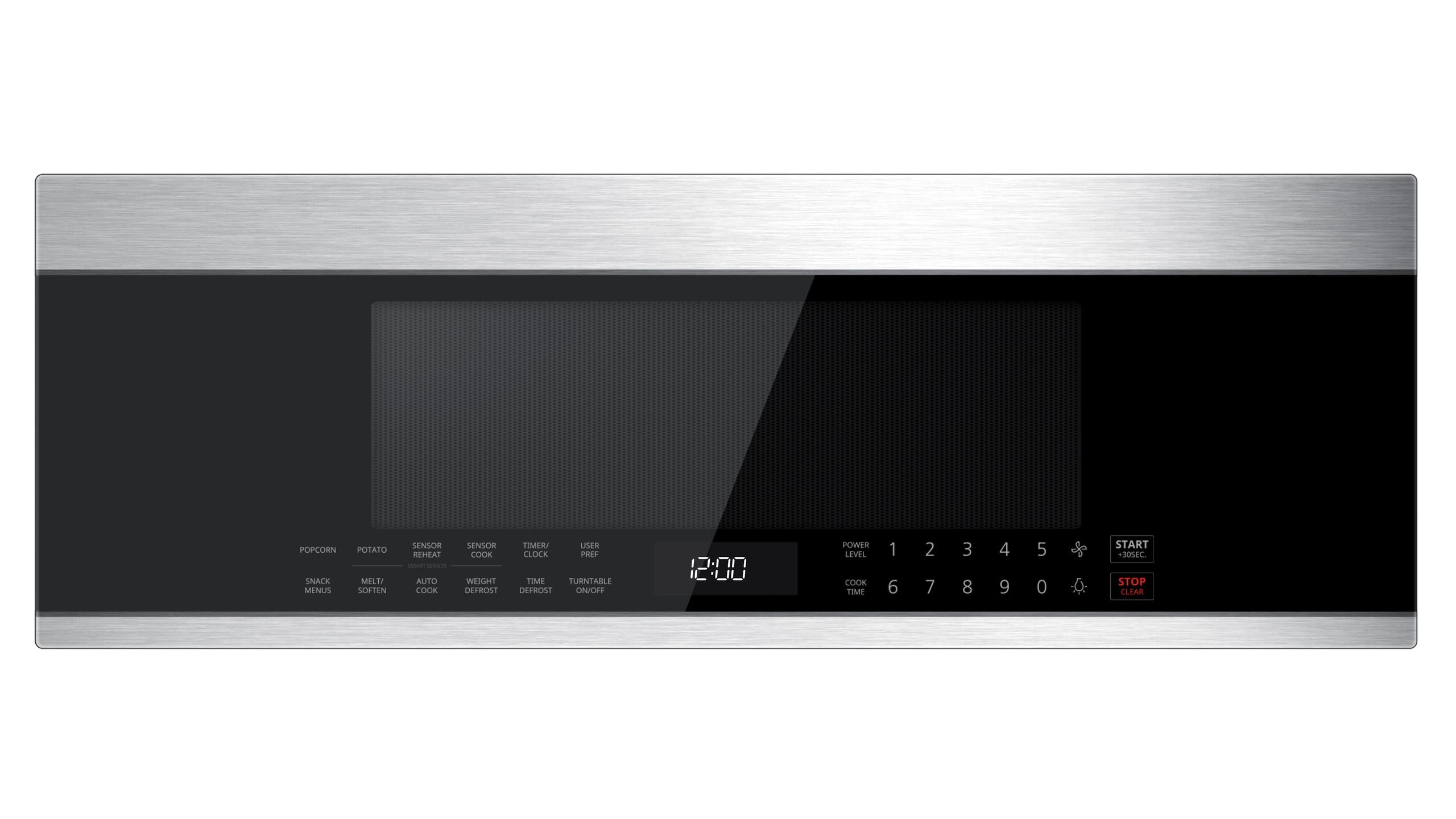 Xo Appliance XOOTR30LPS 30"W Otr 1000W 400Cfm 1.2 Cu Ft - Low Profile Black Glass