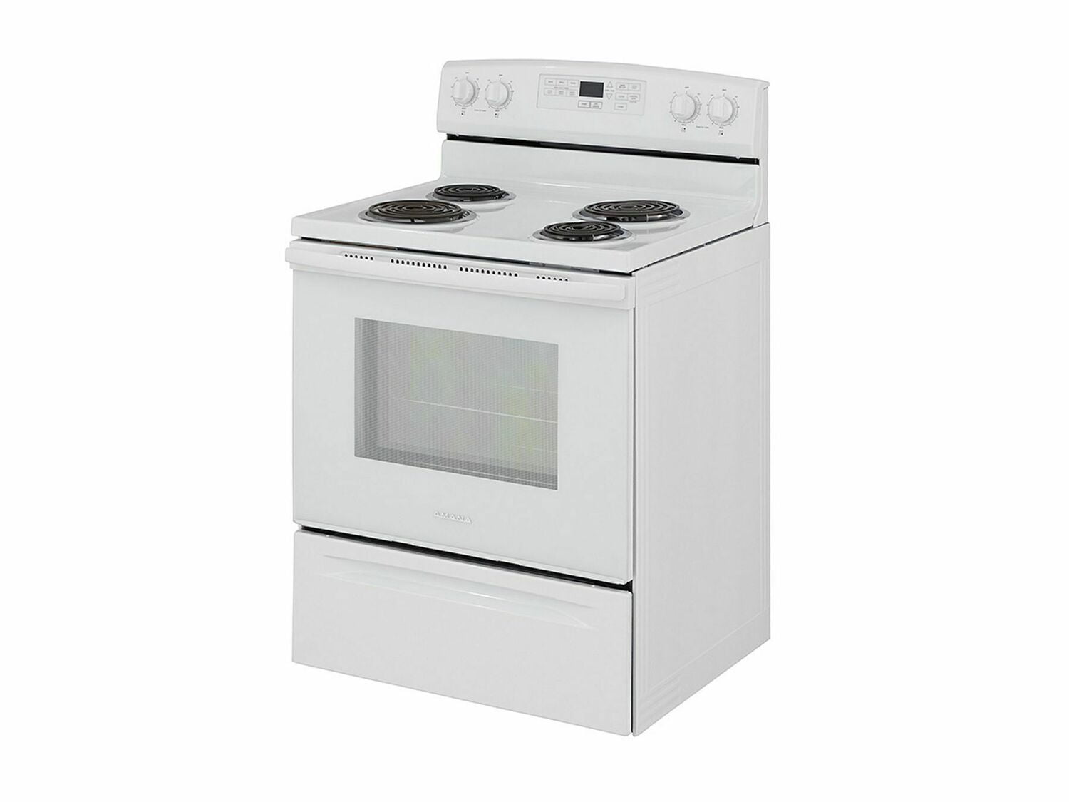 Amana ACR4503SFW 30-Inch Electric Range With Self-Clean Option - White