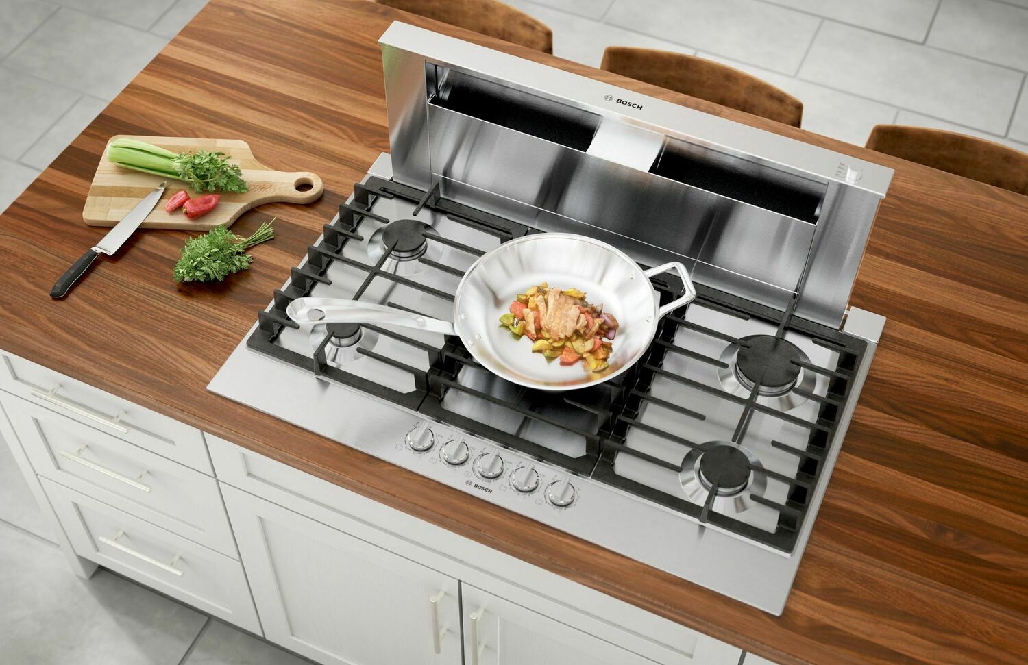 Bosch NGM8657UC 800 Series Gas Cooktop 36'' Stainless Steel Ngm8657Uc