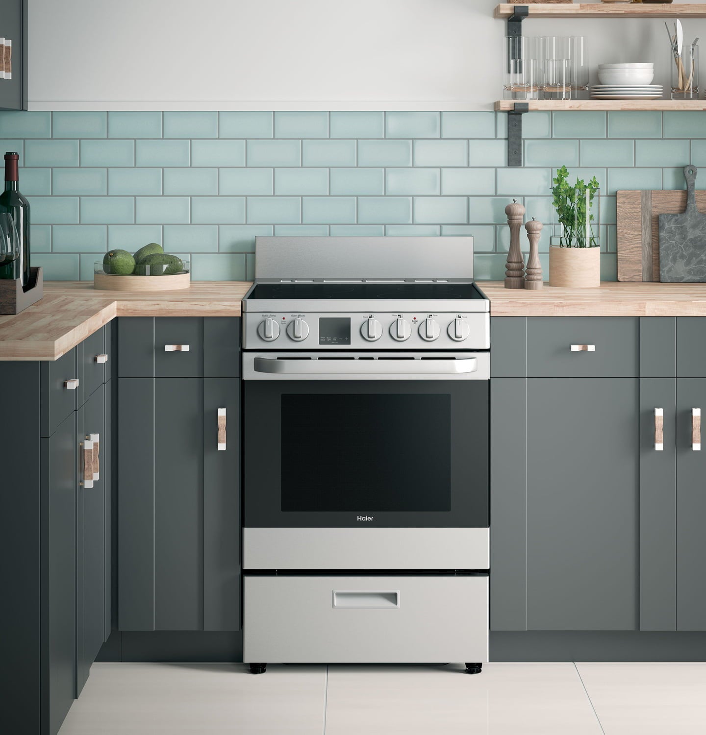 Haier QAS740RMSS 24" 2.9 Cu. Ft. Electric Range