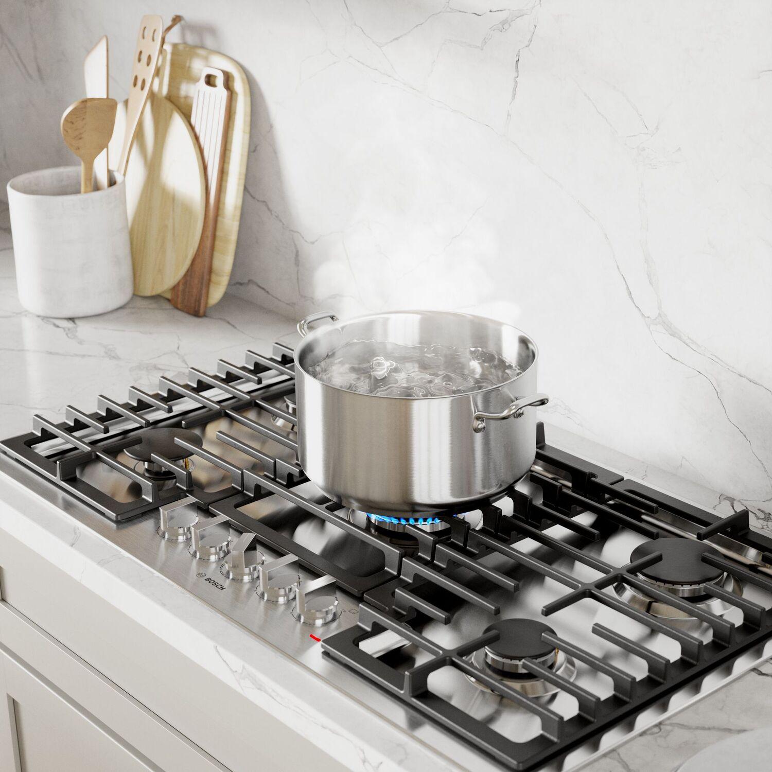 Bosch NGM5058UC 500 Series Gas Cooktop 30'' Stainless Steel Ngm5058Uc