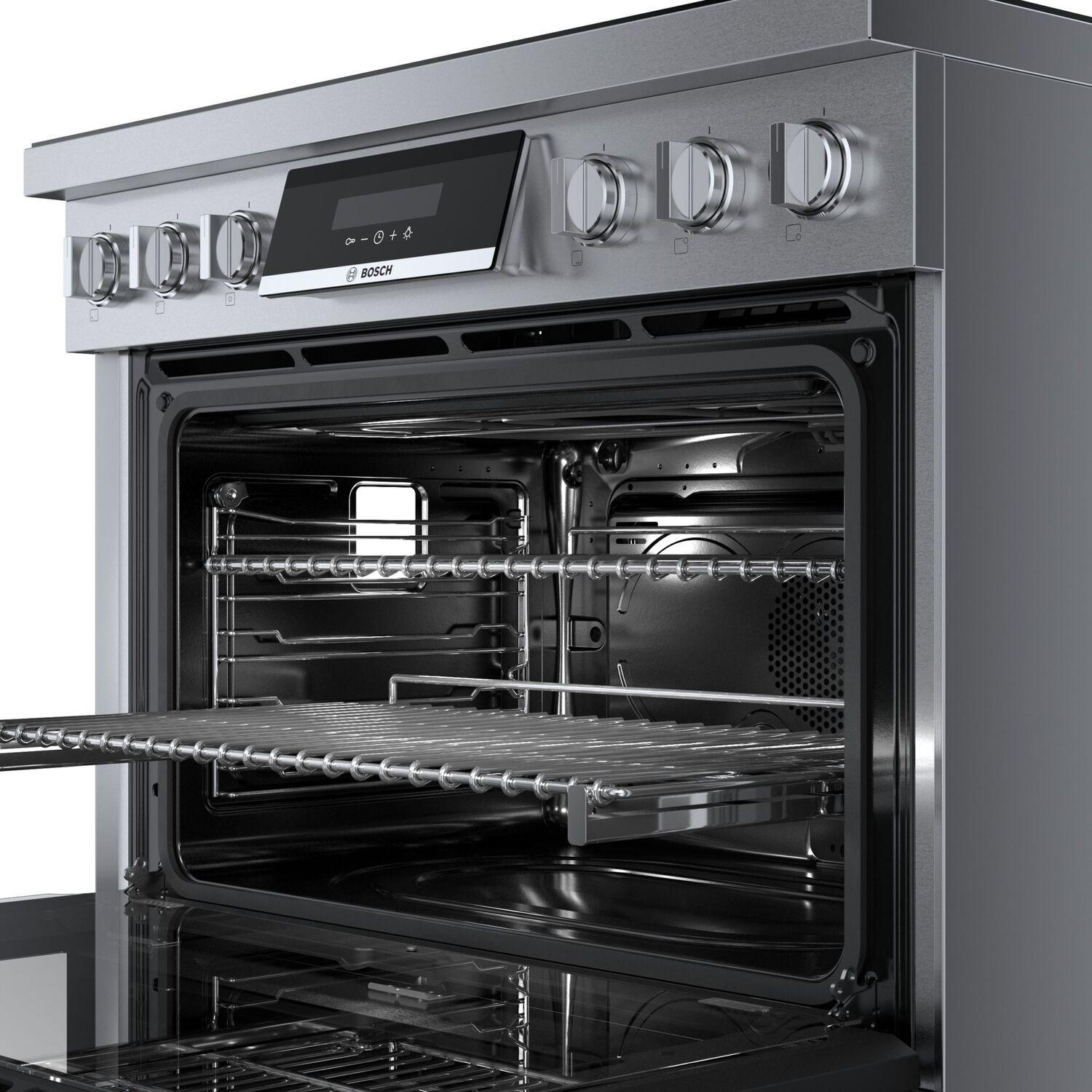 Bosch HIS8655U 800 Series Induction Freestanding Range 36'' Stainless Steel His8655U