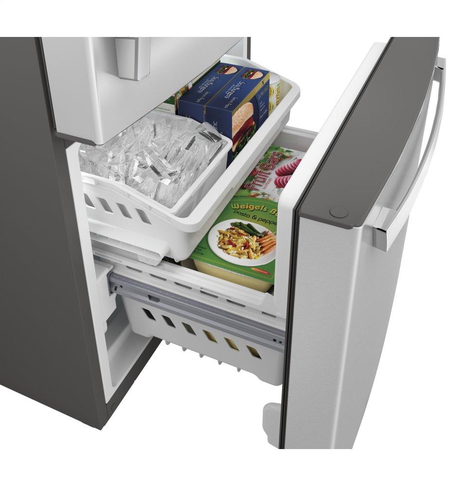 Ge Appliances GDE21ESKSS Ge® Energy Star® 21.0 Cu. Ft. Bottom-Freezer Refrigerator
