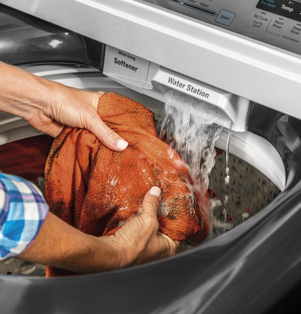 Ge Appliances GTW845CPNDG Ge® 5.0 Cu. Ft. Capacity Smart Washer With Sanitize W/Oxi And Smartdispense