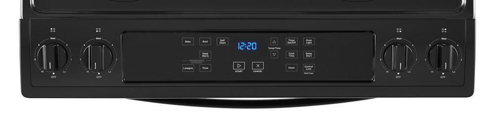 Whirlpool WEC310S0LB 4.8 Cu. Ft. Whirlpool® Electric Range With Frozen Bake™ Technology
