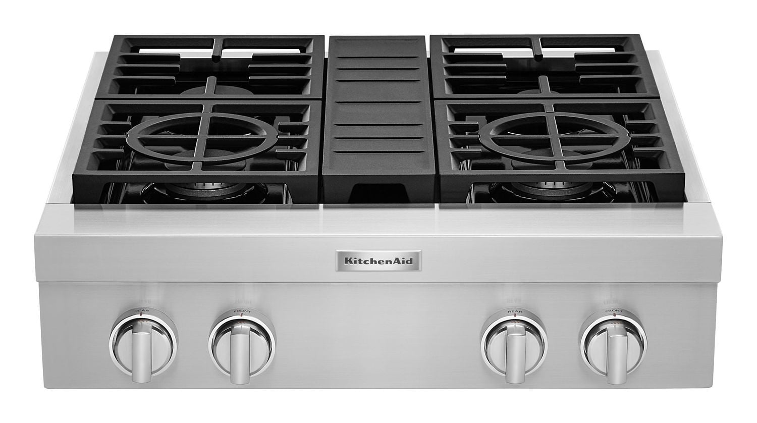 Kitchenaid KCGC500JSS Kitchenaid® 30'' 4-Burner Commercial-Style Gas Rangetop Stainless Steel