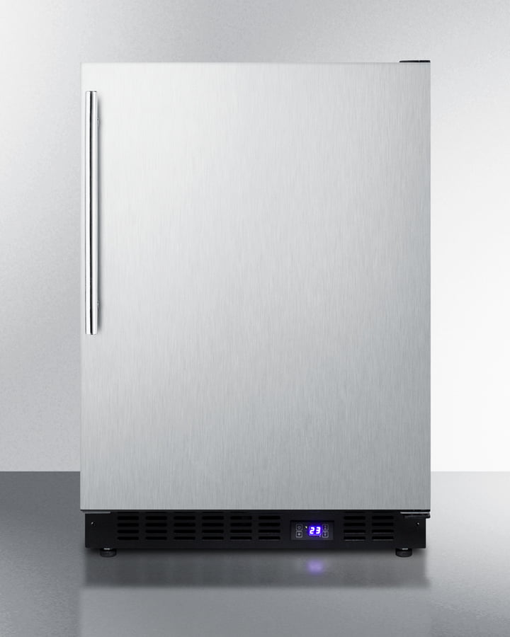 Summit SCFF53BXSSHVIM 24" Wide Built-In All-Freezer With Icemaker
