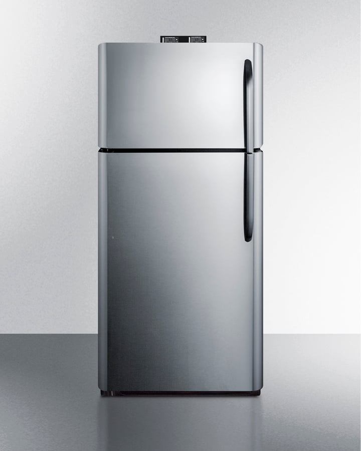 Summit BKRF18PLLHD 18 Cu.Ft. Break Room Refrigerator-Freezer With Factory-Installed Nist Calibrated Alarm/Thermometers