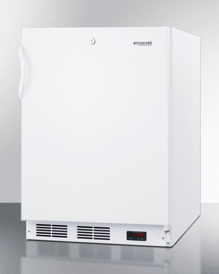 Summit VT65ML7ADA Commercial Freestanding Medical All-Freezer Capable Of -25 C Operation, With Removable Basket Drawers, Lock, And 32 Height For Ada Counters
