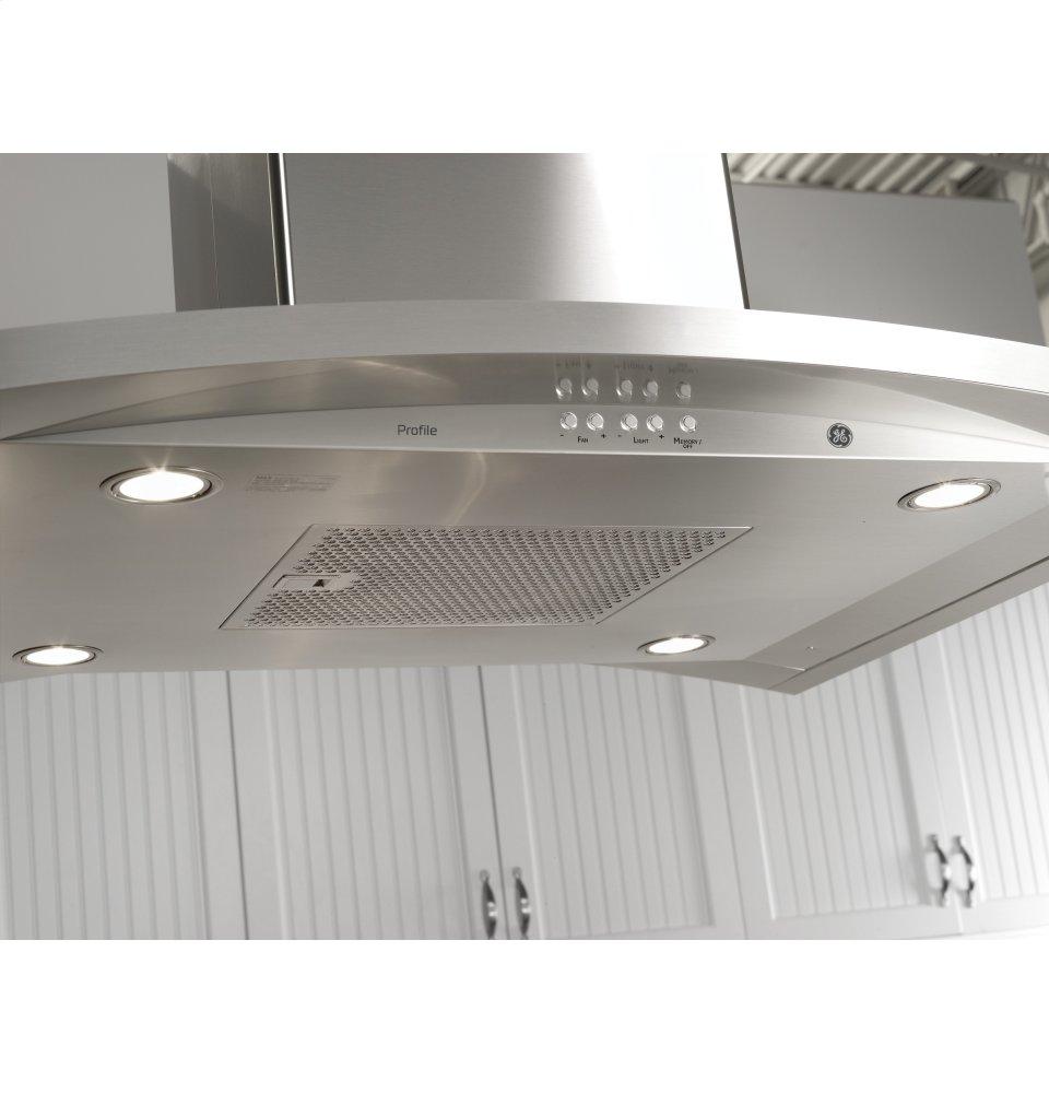 Ge Appliances PV977NSS Ge Profile™ 36" Island-Mount Chimney Hood