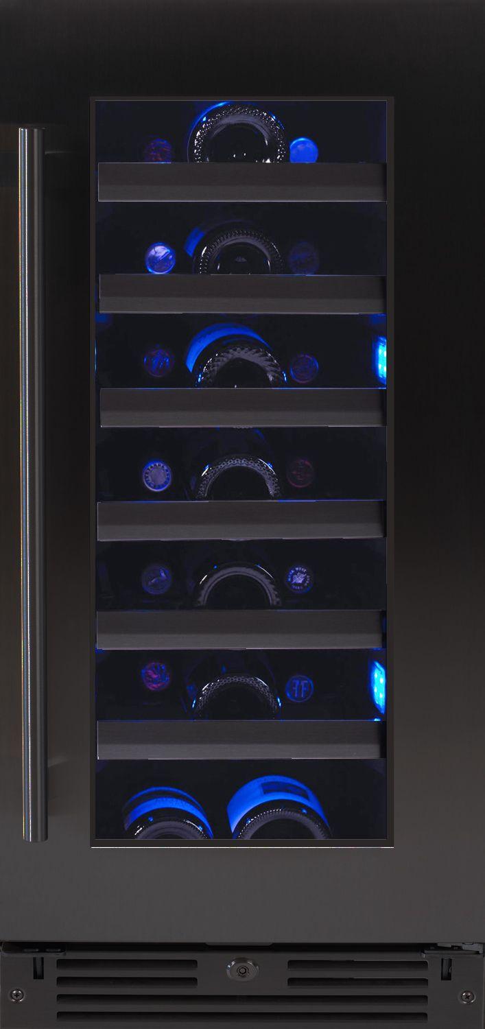 Xo Appliance XOU15WGBSR Wine Cooler 15" Black Stainless Rh