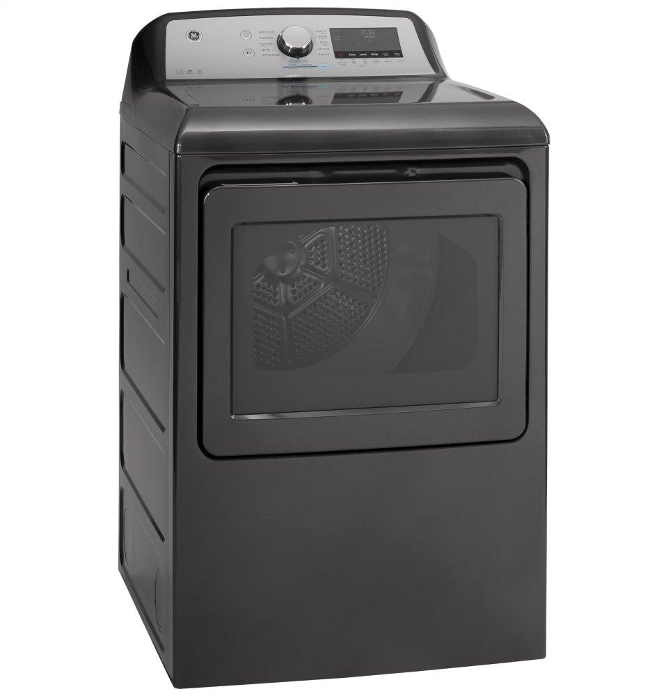 Ge Appliances GTD84GCPNDG Ge® 7.4 Cu. Ft. Capacity Smart Aluminized Alloy Drum Gas Dryer With Sanitize Cycle And Sensor Dry