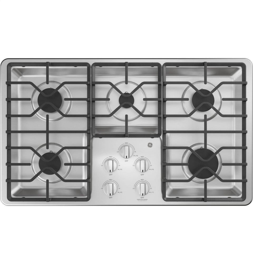 Ge Appliances JGP3036SLSS Ge® 36" Built-In Gas Cooktop With Dishwasher-Safe Grates