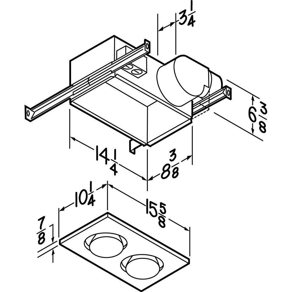 Broan 164 Broan-Nutone® Wall Vent Kit, 3" Or 4" Round Duct