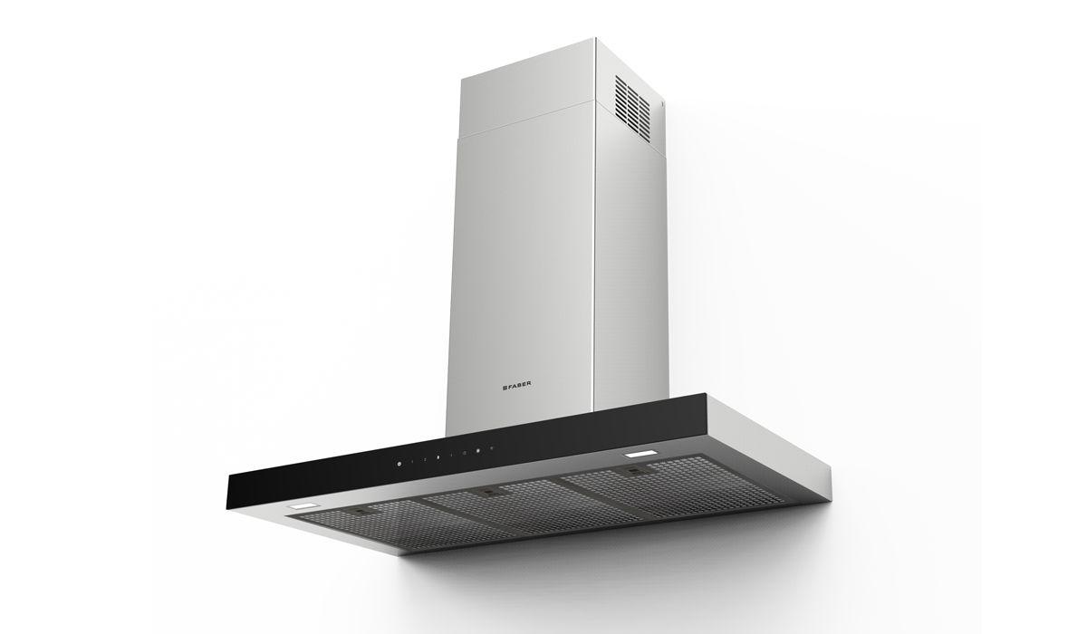 Faber STGL30SSV 30" T-Shape Chimney Wall Hood With Variable Air Management