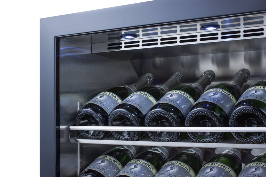 Summit SCR610BLCHCSS 24" Wide Single Zone Built-In Commercial Wine Cellar