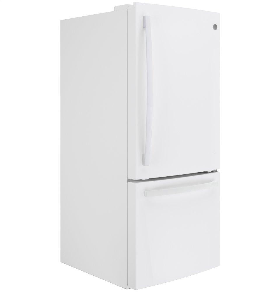 Ge Appliances GDE21EGKWW Ge® Energy Star® 21.0 Cu. Ft. Bottom-Freezer Refrigerator