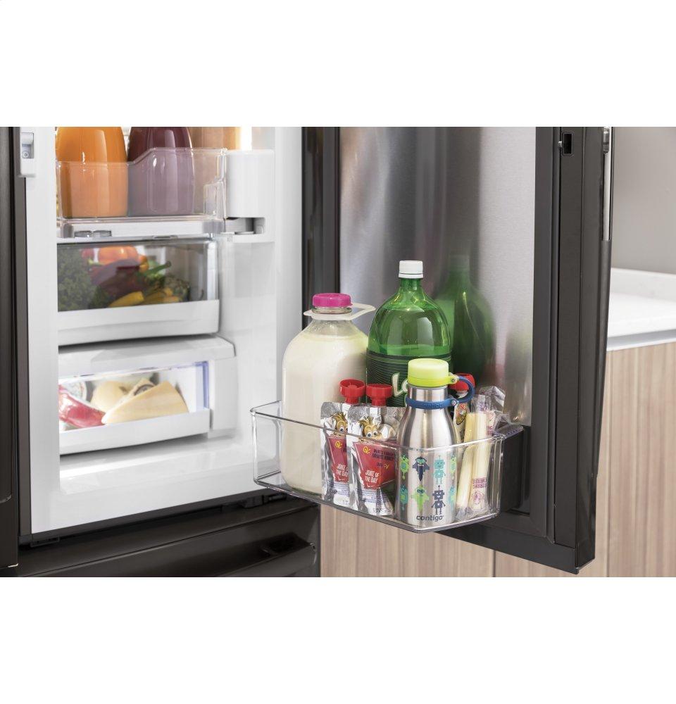 Ge Appliances PYD22KBLTS Ge Profile™ Series 22.1 Cu. Ft. Counter-Depth French-Door Refrigerator With Door In Door And Hands-Free Autofill