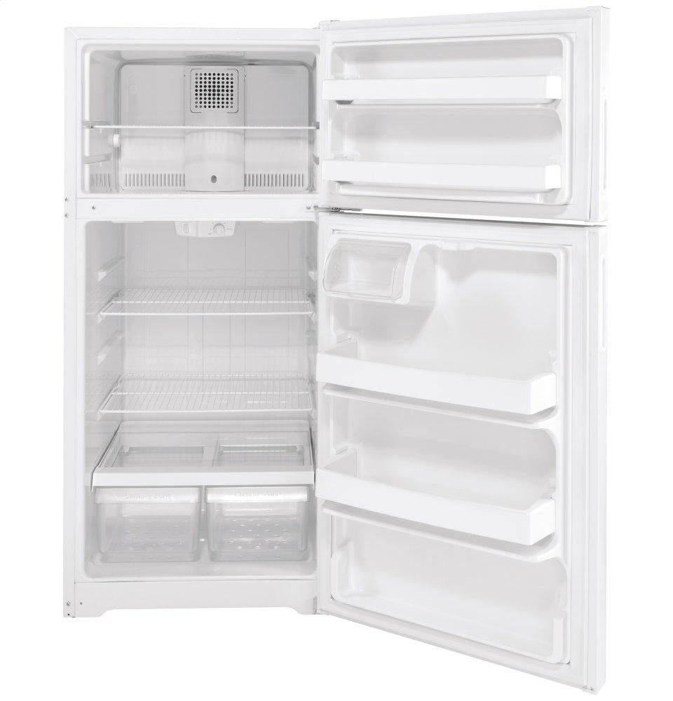 Hotpoint HPS16BTNRWW Hotpoint® 15.6 Cu. Ft. Recessed Handle Top-Freezer Refrigerator