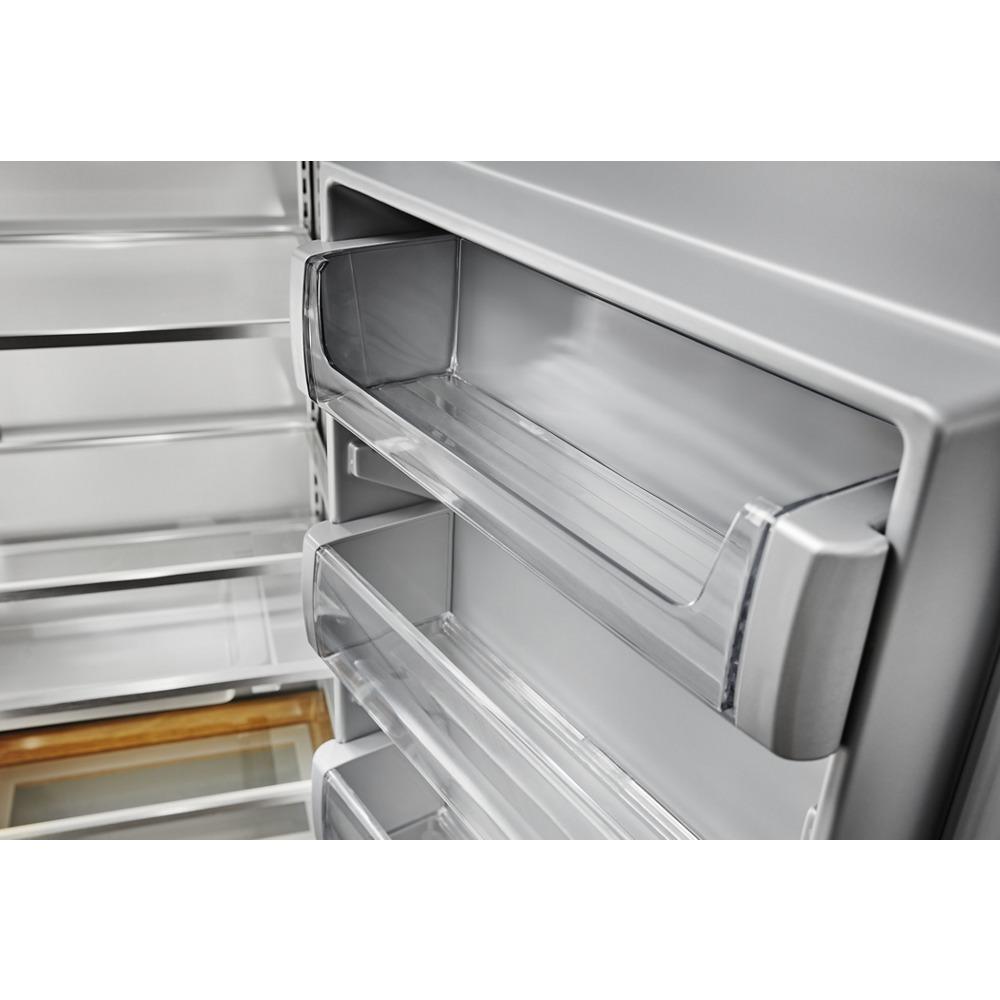 Kitchenaid KBSD708MSS 29.4 Cu. Ft. 48" Built-In Side-By-Side Refrigerator With Ice And Water Dispenser