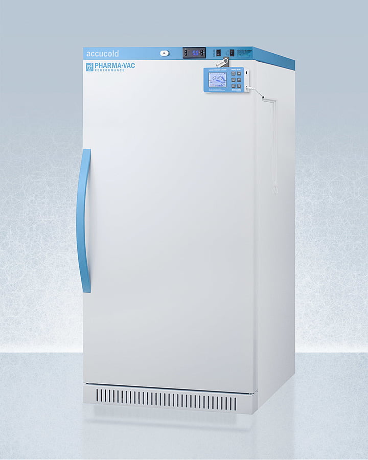 Summit ARS8PVDL2B Performance Series Pharma-Vac 8 Cu.Ft. Upright All-Refrigerator For Vaccine Storage With Factory-Installed Data Logger, Antimicrobial Silver-Ion Handle, And Hospital Grade Cord With 'Green Dot' Plug