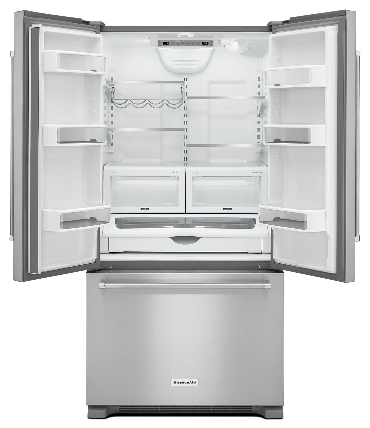 Kitchenaid KRFC302ESS 22 Cu. Ft. 36-Inch Width Counter Depth French Door Refrigerator With Interior Dispense Stainless Steel