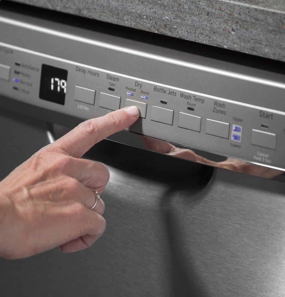 Ge Appliances GDF630PSMSS Ge® Front Control With Plastic Interior Dishwasher With Sanitize Cycle & Dry Boost
