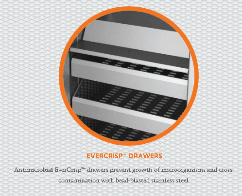 Hestan KFCL24WH 24" Column Freezer - Right Hinge - White / Froth