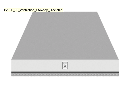 Hestan KVC42 42" Chimney Hood - Stainless Steel / Steeletto