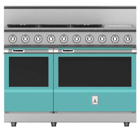 Hestan KRD485GDLPTQ 48" 5-Burner Dual Fuel Range With 12" Griddle - Liquid Propane - Turquoise / Bora Bora