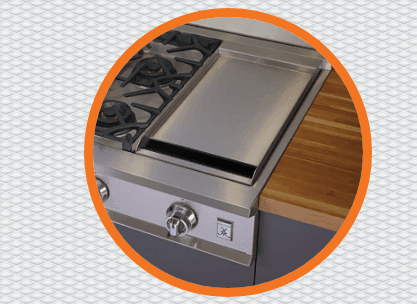 Hestan KRT484GDLPBK 48" 4-Burner Rangetop With 24" Griddle - Liquid Propane - Black / Stealth