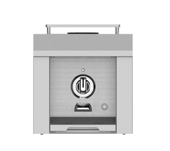 Hestan AGB122NGDG Hestan 12" Natural Gas Double Side Burner For Grill Agb122 - Dark Grey (Custom Color: Pacific Fog)