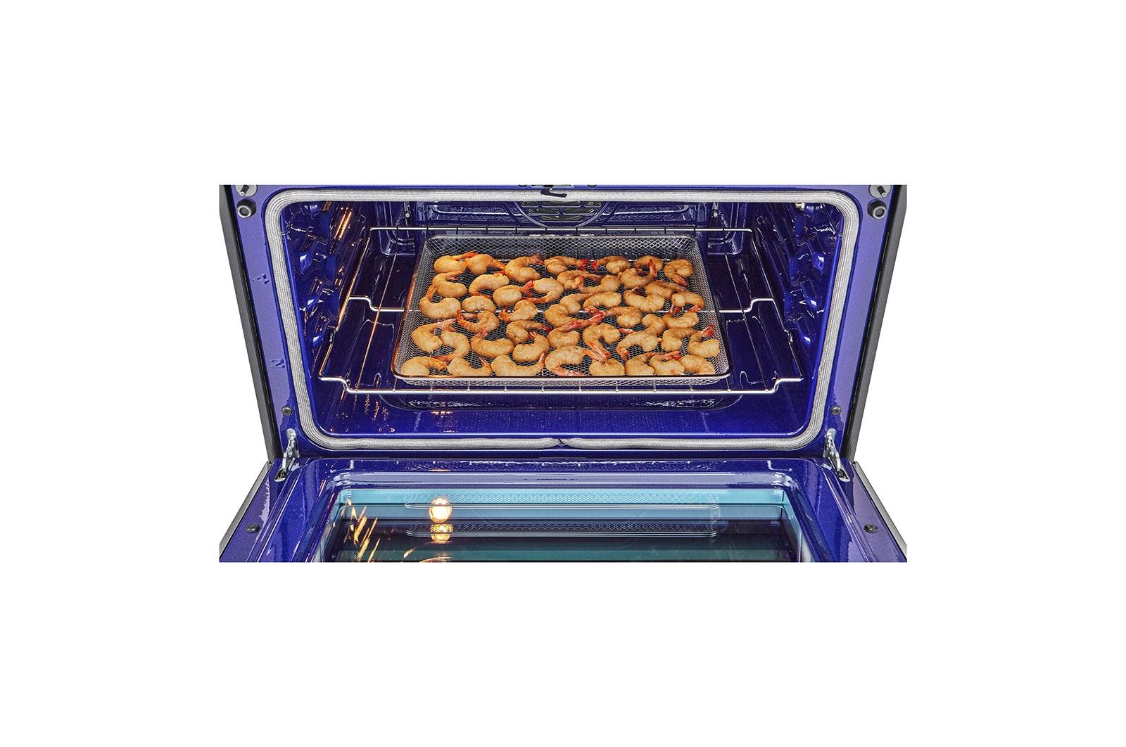 Lg LTGL6937F 6.9 Cu. Ft. Smart Instaview® Gas Double Oven Slide-In Range With Probake® Convection, Air Fry, And Air Sous Vide