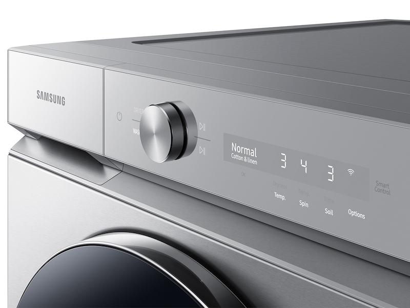Samsung DVG53BB8900T Bespoke 7.6 Cu. Ft. Ultra Capacity Gas Dryer With Ai Optimal Dry And Super Speed Dry In Silver Steel
