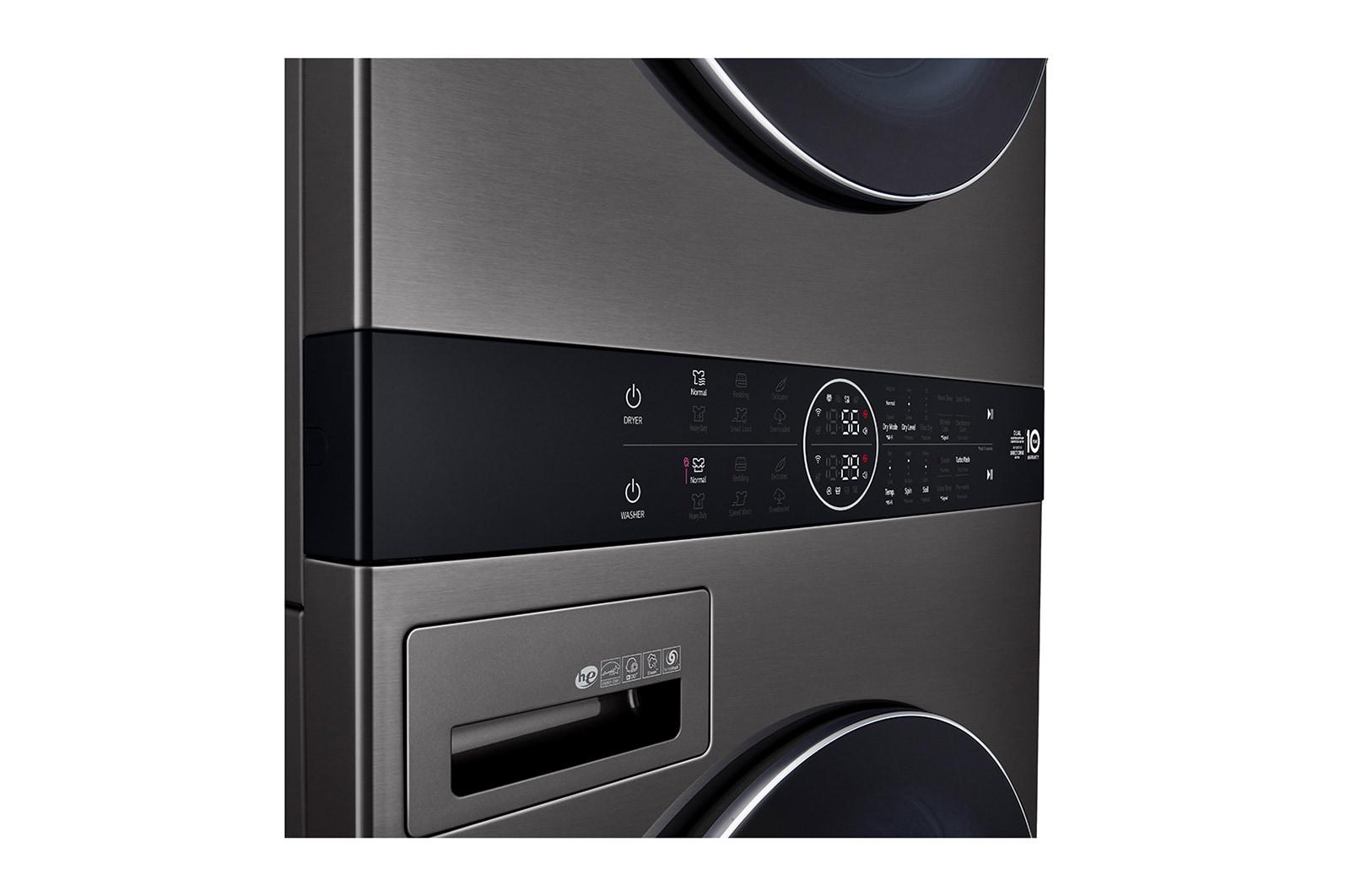 Lg WKHC202HBA Single Unit Lg Washtower™ With Center Control™ 4.5 Cu. Ft. Front Load Washer And 7.2 Cu. Ft. Front Load Ventless Dryer