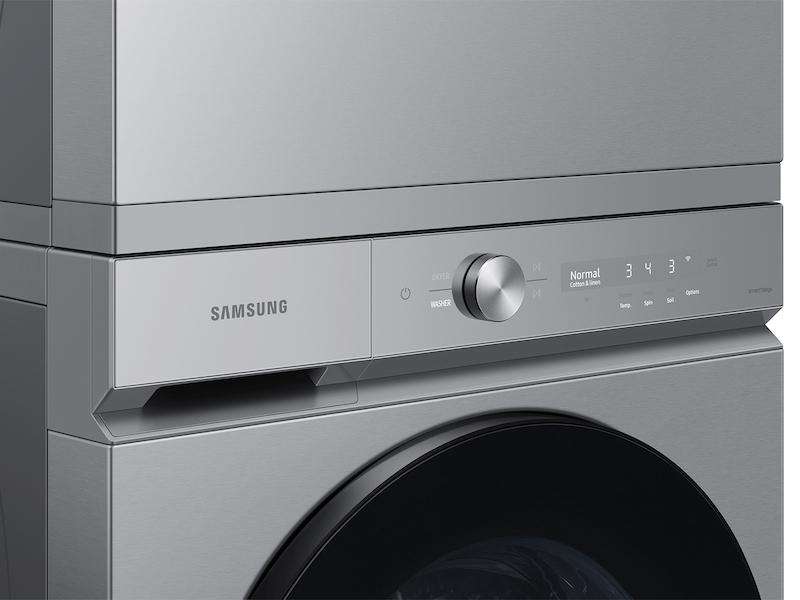 Samsung DVG53BB8700T Bespoke 7.6 Cu. Ft. Ultra Capacity Gas Dryer With Super Speed Dry And Ai Smart Dial In Silver Steel