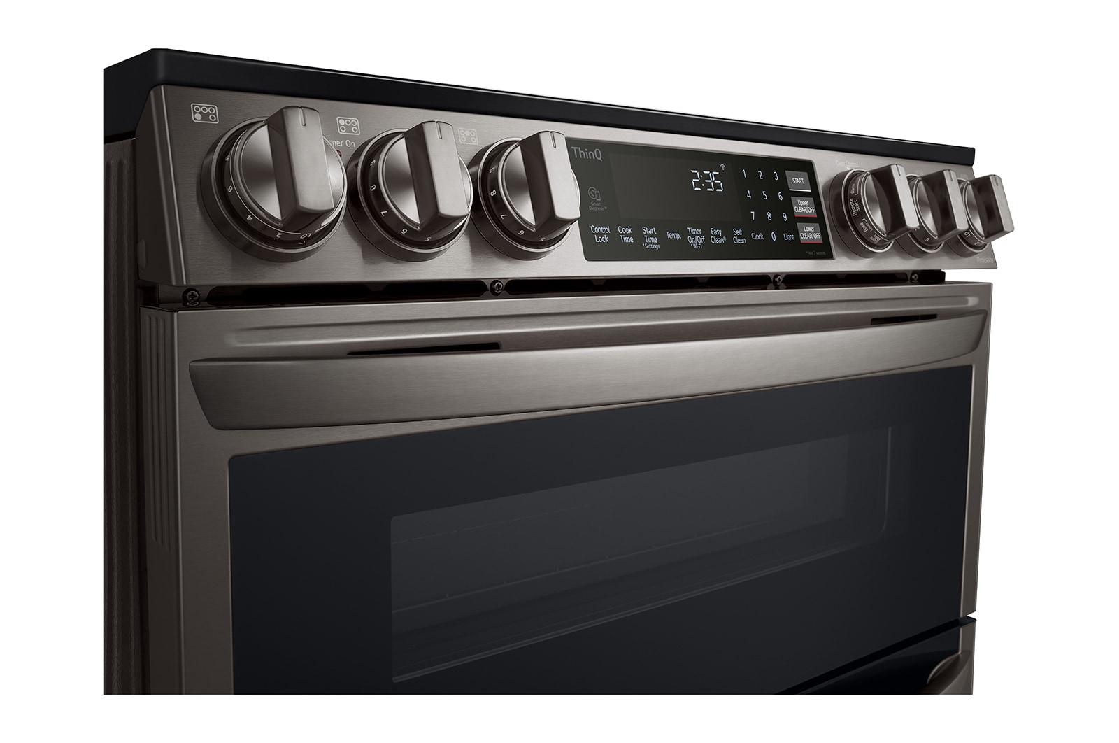 Lg LTEL7337D 7.3 Cu. Ft. Smart Instaview® Electric Double Oven Slide-In Range With Probake® Convection, Air Fry, And Air Sous Vide