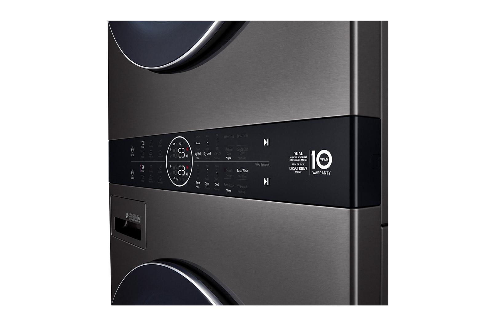 Lg WKHC202HBA Single Unit Lg Washtower™ With Center Control™ 4.5 Cu. Ft. Front Load Washer And 7.2 Cu. Ft. Front Load Ventless Dryer