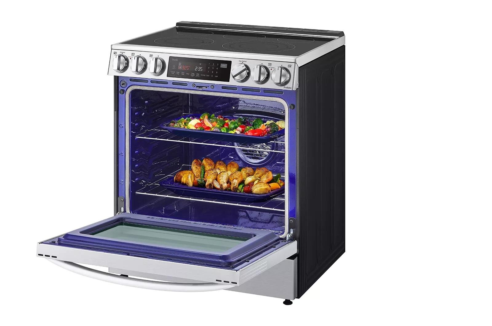 Lg LSEL6335FE 6.3 Cu Ft. Smart Wi-Fi Enabled Probake Convection® Instaview® Electric Slide-In Range With Air Fry