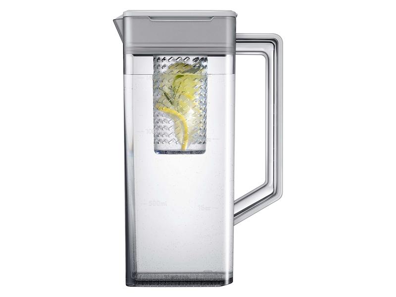 Samsung RF23BB860012 Bespoke 4-Door French Door Refrigerator (23 Cu. Ft.) With Beverage Center™ In White Glass