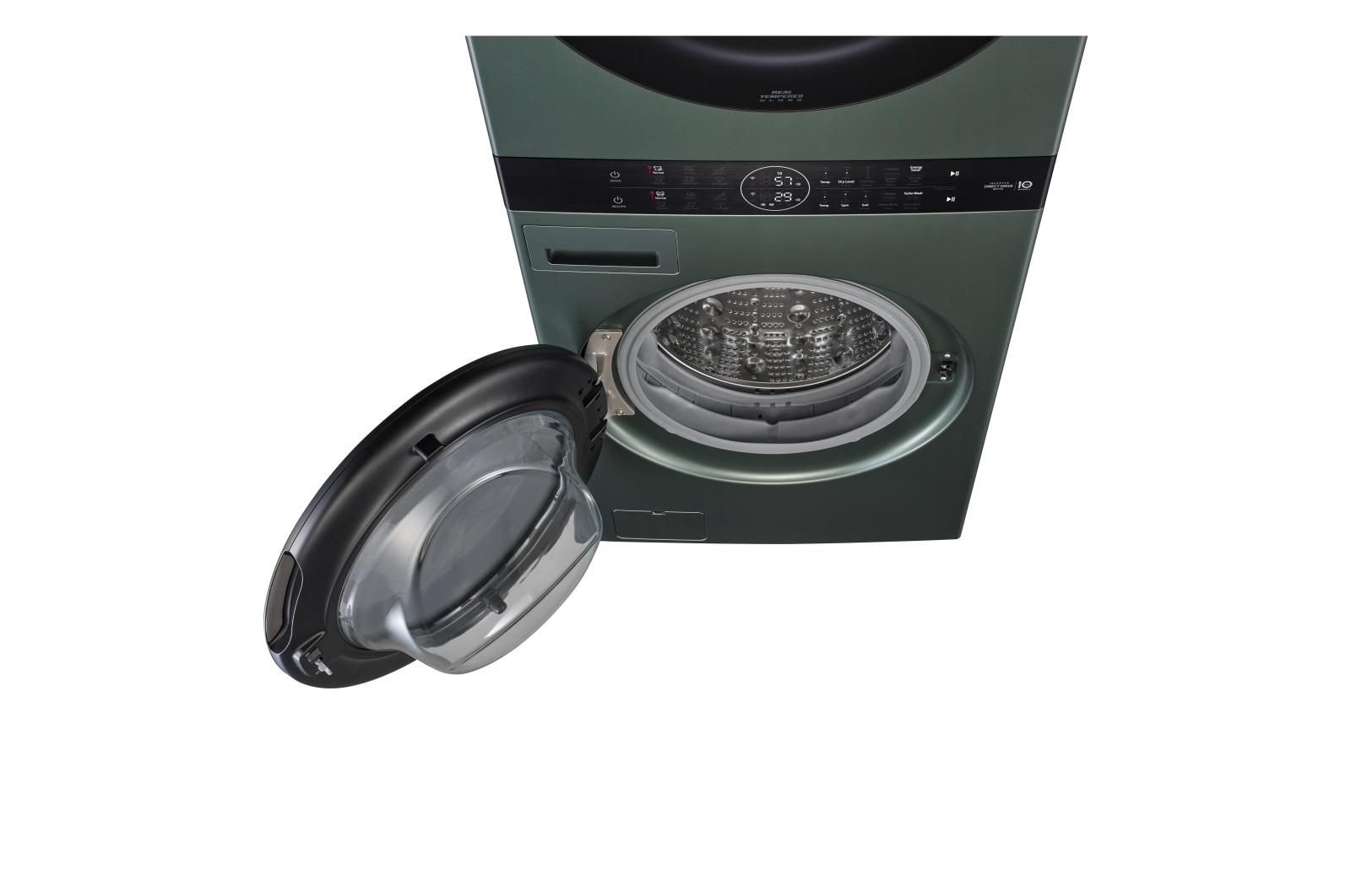 Lg WKGX201HGA Single Unit Front Load Lg Washtower™ With Center Control™ 4.5 Cu. Ft. Washer And 7.4 Cu. Ft. Gas Dryer