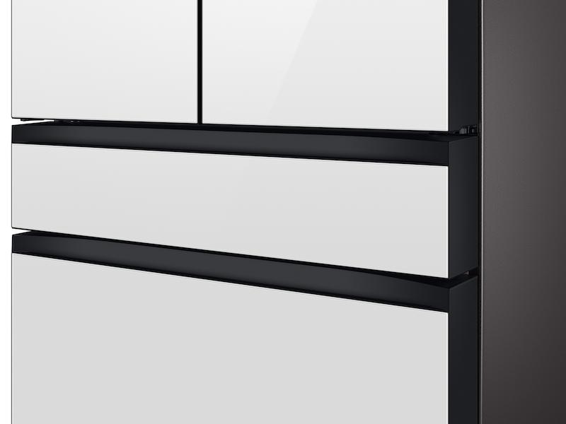 Samsung RF23BB860012 Bespoke 4-Door French Door Refrigerator (23 Cu. Ft.) With Beverage Center™ In White Glass
