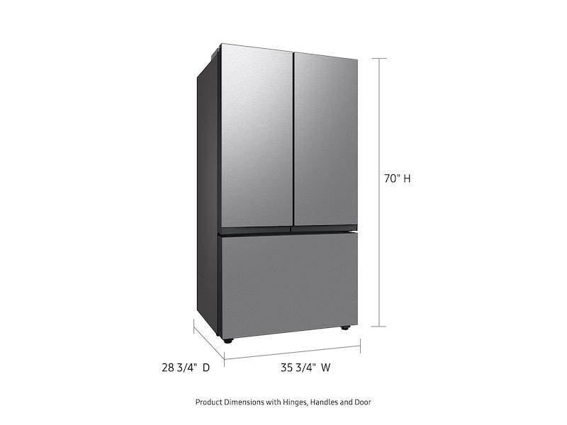 Samsung RF24BB6200QL Bespoke 3-Door French Door Refrigerator (24 Cu. Ft.) With Autofill Water Pitcher In Stainless Steel