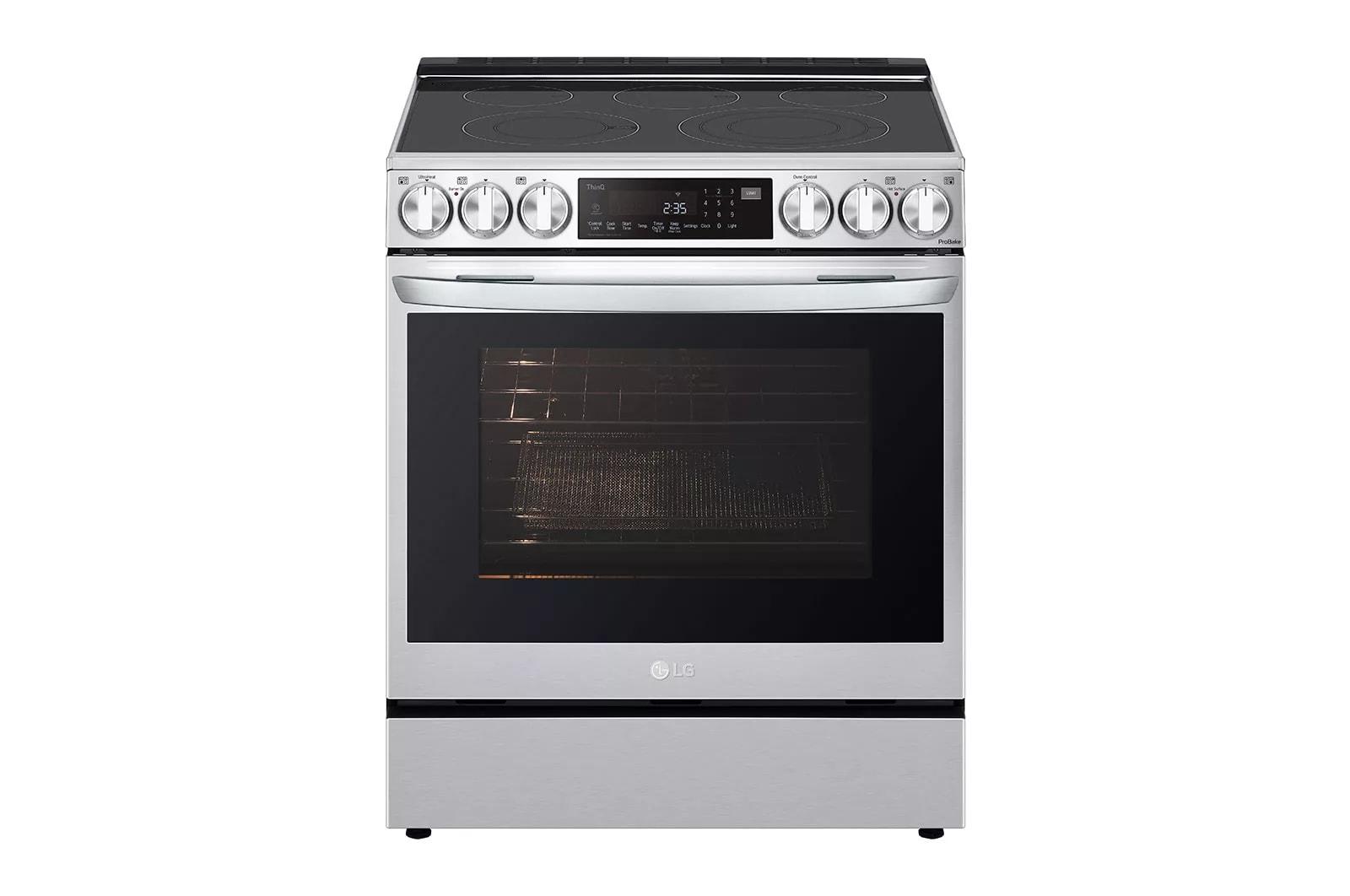 Lg LSEL6335FE 6.3 Cu Ft. Smart Wi-Fi Enabled Probake Convection® Instaview® Electric Slide-In Range With Air Fry
